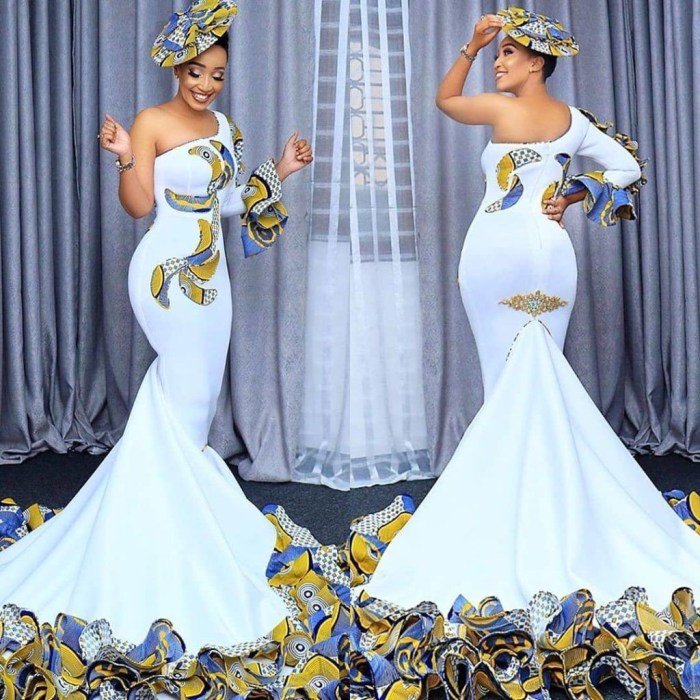 African traditional wedding dresses with lace