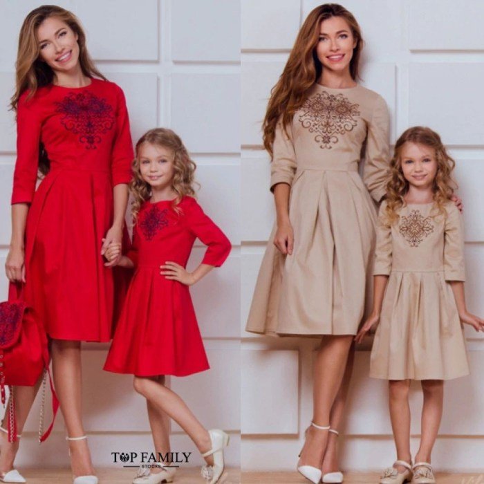 Mother and daughter xmas dresses