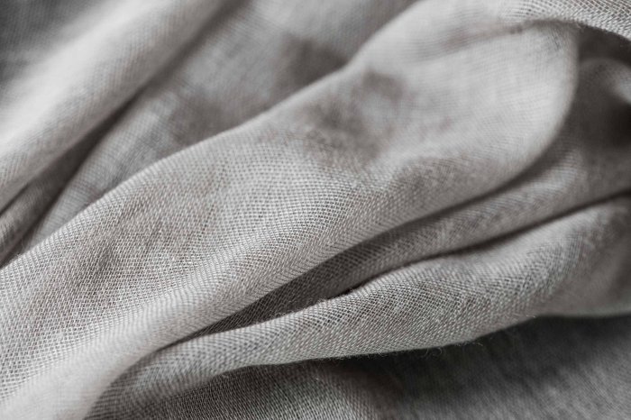 Linen fabric herringbone