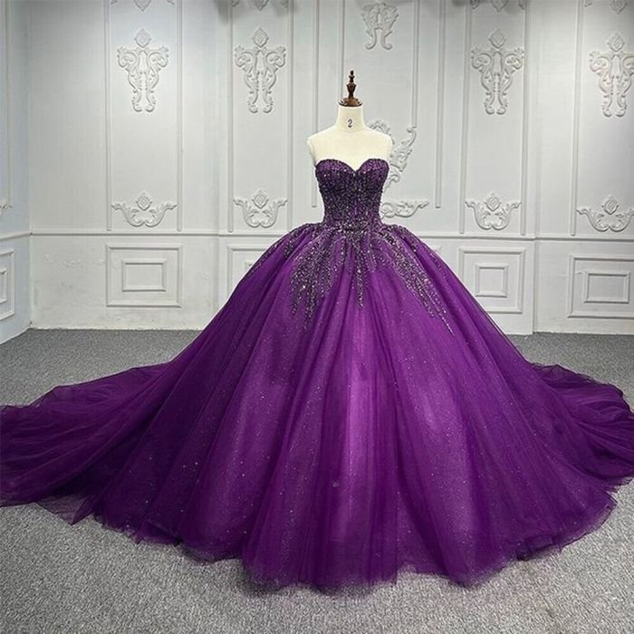 Purple ball dresses nz