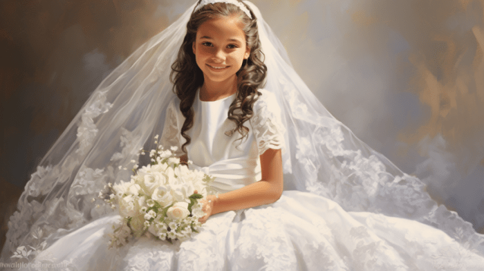 Traditional first communion dresses